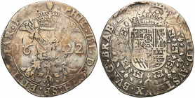 Netherlands
Spanish Netherlands. Philip IV (1621-1665). Patagon 1622, Antwerp 

Ciemna patyna.Davenport 4462; Delmonte 293

Details: 27,61 g Ag ...