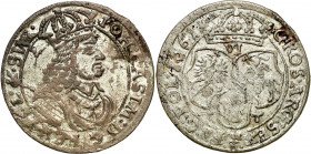 John II Casimir 
POLSKA/ POLAND/ POLEN / POLOGNE / POLSKO

Jan Kazimierz. Szóstak (6 groszy) 1661 TT, Bydgoszcz 

Litery T-T na rewersie. Obwódki...