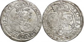 John II Casimir 
POLSKA/ POLAND/ POLEN / POLOGNE / POLSKO

Jan II Kazimierz. Szóstak (6 groszy) 1667 TLB, Bydgoszcz 

Odmiana z herbem Ślepowron ...