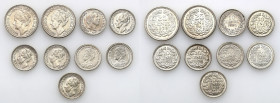 Netherlands
Netherlands. 10-25 cents 1890-1941, set of 9 coins 

Ładne egzemplarze w przedziale 1- do 2-.Rzadszy rocznik 1890 - stan 2/2+.

Detai...