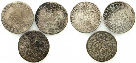 John II Casimir 
POLSKA/ POLAND/ POLEN / POLOGNE / POLSKO

Jan II Kazimierz. Szóstak 1661 TT, 1662 TT, Bydgoszcz, set 3 coins 

Obiegowe egzempla...