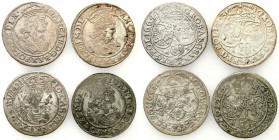John II Casimir 
POLSKA/ POLAND/ POLEN / POLOGNE / POLSKO

Jan II Kazimierz. Szóstak 1663, 1664, 1665, 1666, Bydgoszcz, set 4 coins 

Różne roczn...