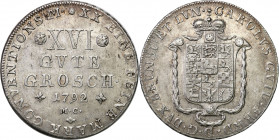 Germany
Germany, Braunschweig-Wolfenbttel. Charles William Ferdinand (1780-1806). 16 gute pennies 1792 MC, Brunswick - RARE 

Bardzo ładnie zachowa...