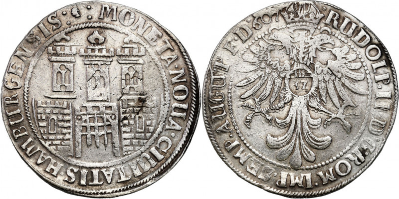 Germany
Germany. City thaler 1607, Hamburg 

Aw.: Dwugłowy Orzeł pod koroną i...