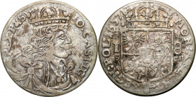 John II Casimir 
POLSKA/ POLAND/ POLEN / POLOGNE / POLSKO

Jan II Kazimierz. Ort (18 groszy) 1657 SCH-IT, Krakow / Cracow 

Aw. : Popiersie króla...