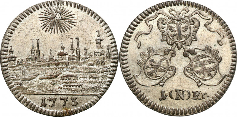 Germany
Germany, Nuremberg. 1 country car 1773 - BEAUTIFUL 

Blask menniczy, ...