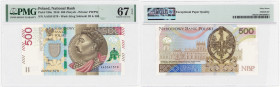 Polish banknotes 1994-2021
POLSKA / POLAND / POLEN / POLOGNE / POLSKO

III RP. 500 zlotych 2016 PMG 67 EPQ (MAX) – EXCELLENT 

Poszukiwana pierws...
