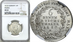 Germany
Germany, Prussia. 1/6 thaler 1812 A Berlin NGC MS62 - BEAUTIFUL 

Pięknie zachowane. Olding 110

Details: 
Condition: NGC MS62 (NGC MS62...