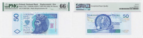 Polish banknotes 1994-2021
POLSKA / POLAND / POLEN / POLOGNE / POLSKO

50 zlotych seria YC - seria zastępcza PMG 66 EPQ 

Rzadsza seria zastępcza...