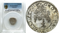 John II Casimir 
POLSKA/ POLAND/ POLEN / POLOGNE / POLSKO

Jan II Kazimierz. Grosz / Groschen 1652, Wilno / Vilnius PCGS MS63 (MAX)– EXCELLENT 

...