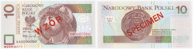 Polish banknotes 1994-2021
POLSKA / POLAND / POLEN / POLOGNE / POLSKO

SPECIMEN / PATTERN. 10 zlotych 1994 seria AA 

WZÓR / SPECIMEN, numeracja ...