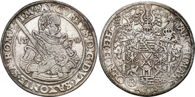 Germany
Germany, Saxony. August (1553-1586). Thaler 1570 HB, Dresden 

Aw.: P...