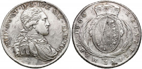 Germany
Germany, Saxony Frederick Augustus III (1763-1806). Thaler 1800 IEC, Dresden 

Przyzwoicie zachowana moneta.&nbsp;Davenport 2701; Kahnt 108...