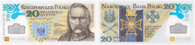 Polish banknotes 1994-2021
POLSKA / POLAND / POLEN / POLOGNE / POLSKO

20 zlotych 2014, Józef Piłsudski 

Emisyjny stan zachowania. Egzemplarz w ...
