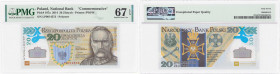 Polish banknotes 1994-2021
POLSKA / POLAND / POLEN / POLOGNE / POLSKO

20 zlotych 2014, Józef Piłsudski PMG 67 EPQ 

Rzadszy banknot kolekcjoners...