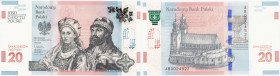 Polish banknotes 1994-2021
POLSKA / POLAND / POLEN / POLOGNE / POLSKO

20 zlotych 2015 - 1050 lat chrztu Polski - RARE 

Banknot w emisyjnym stan...