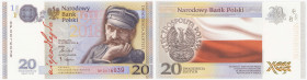 Polish banknotes 1994-2021
POLSKA / POLAND / POLEN / POLOGNE / POLSKO

20 zlotych 2018 Niepodległość - Piłsudski 

Emisyjny stan zachowania.Miłcz...