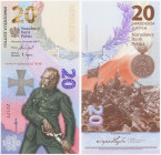 Polish banknotes 1994-2021
POLSKA / POLAND / POLEN / POLOGNE / POLSKO

20 zlotych 2018 Niepodległość - Piłsudski 

Emisyjny stan zachowania.Miłcz...