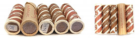 Norway
Norway. 2 ore 1971 and 5 ore 1978, 1979, 1980, 1982, set of 5 bank rolls 

Zestaw 5 rulonów bankowych (2 ore 1971 i 5 ore 1978, 1979, 1980, ...