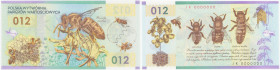 Polish banknotes 1994-2021
POLSKA / POLAND / POLEN / POLOGNE / POLSKO

Banknot testowy PWPW - pszczoła miodna 012 

Propozycja banknotu o nieznan...
