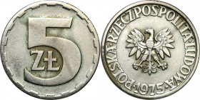 UNLISTED SPECIMEN PRL
POLSKA / POLAND / POLEN / PATTERN / PRL / PROBE / SPECIMEN

PRL. PROBA / SPECIMEN miedzioNickel 5 zlotych 1975 NIENOTOWANA - ...