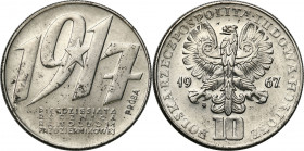 Nickel Probe Coins
POLSKA / POLAND / POLEN / PATTERN / PRL / PROBE / SPECIMEN

PRL. PROBA / SPECIMEN Nickel 10 zlotych 1967 – Rewolucja Październik...