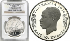 Tanzania
Tanzania. 25 shillings 1974 NGC PF68 ULTRA CAMEO 

Piękny, menniczy egzemplarz.Moneta srebrna o wadze 28,28 g, próby 0.925.KM 7a

Detail...