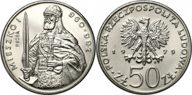 Nickel Probe Coins
POLSKA / POLAND / POLEN / PATTERN / PRL / PROBE / SPECIMEN

PRL. PROBA / SPECIMEN Nickel 50 zlotych 1979 – Mieszko I – półpostać...