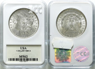 USA (United States of America)
USA. 1884 O Dollar, New Orleans GCN MS62 

Bardzo ładny egzemplarz w polskim gradingu.Blask menniczy, drobne ryski.K...