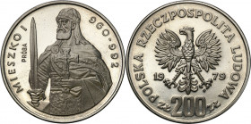 Nickel Probe Coins
POLSKA / POLAND / POLEN / PATTERN / PRL / PROBE / SPECIMEN

PRL. PROBA / SPECIMEN Nickel 200 zlotych 1979 – Mieszko I - półposta...