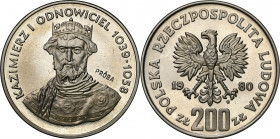 Nickel Probe Coins
POLSKA / POLAND / POLEN / PATTERN / PRL / PROBE / SPECIMEN

PRL. PROBA / SPECIMEN Nickel 200 zlotych 1980 – Kazimierz Odnowiciel...