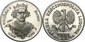 Nickel Probe Coins
POLSKA / POLAND / POLEN / PATTERN / PRL / PROBE / SPECIMEN

PRL. PROBA / SPECIMEN Nickel 200 zlotych 1981 – Bolesław Śmiały – po...