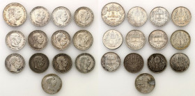 Germany
Hungary, Franciszek Jzef I. 1, 2 crowns 1893-1915, set of 13 coins 

Monety w różnym stanie zachowania.&nbsp;

Details: 69,42 g Ag łączni...