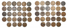 Great Britain
Great Britain. 1/2 penny, set of 28 coins 

Różne roczniki, monety w różnych stanach zachowania. Łącznie 19 sztuk.

Details: Cu 
C...