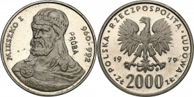 Nickel Probe Coins
POLSKA / POLAND / POLEN / PATTERN / PRL / PROBE / SPECIMEN

PRL. PROBA / SPECIMEN Nickel 2000 zlotych 1979 – Mieszko I – popiers...