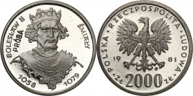 Nickel Probe Coins
POLSKA / POLAND / POLEN / PATTERN / PRL / PROBE / SPECIMEN

PRL. PROBA / SPECIMEN Nickel 2000 zlotych 1981 – Bolesław Śmiały 
...