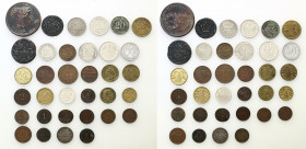 World coins sets
Germany, France, Latvia, Lithuania. Coins and medals, set of 34 pieces 

Zróżnicowany zestaw monet i medali. W przewadze monety Ni...