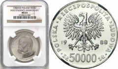 Coins Poland People Republic (PRL)
POLSKA / POLAND / POLEN / POLOGNE / POLSKO

PRL. 50.000 zlotych 1988 Józef Piłsudski NGC MS65 

Piękny, mennic...