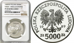 Coins Poland People Republic (PRL)
POLSKA / POLAND / POLEN / POLOGNE / POLSKO

PRL. 5.000 zlotych 1989 Kopernik - Toruń NGC PF69 ULTRA CAMEO (2 MAX...