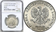 Coins Poland People Republic (PRL)
POLSKA / POLAND / POLEN / POLOGNE / POLSKO

PRL. 200 zlotych 1975 Zwycięstwo nad faszyzmem NGC MS65 

Wyśmieni...