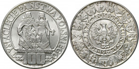 Coins Poland People Republic (PRL)
POLSKA / POLAND / POLEN / POLOGNE / POLSKO

PRL. 100 zlotych 1966 Mieszko i Dąbrówka 

Pięknie zachowane.Monet...