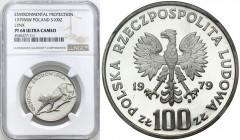 Coins Poland People Republic (PRL)
POLSKA / POLAND / POLEN / POLOGNE / POLSKO

PRL. 100 zlotych 1979 Ryś NGC PF68 ULTRA CAMEO (2 MAX) 

Menniczy ...