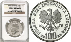 Coins Poland People Republic (PRL)
POLSKA / POLAND / POLEN / POLOGNE / POLSKO

PRL. 100 zlotych 1979 Ludwik Zamenhof NGC PF66 ULTRA CAMEO 

Piękn...