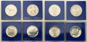 Coins Poland People Republic (PRL)
POLSKA / POLAND / POLEN / POLOGNE / POLSKO

PRL. 100 zlotych 1978-1982 Ochrona Środowiska, set 4 coins 

Drobn...