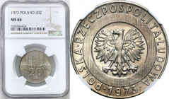 Coins Poland People Republic (PRL)
POLSKA / POLAND / POLEN / POLOGNE / POLSKO

PRL. 20 zlotych 1973 wieżowiec i kłosy NGC MS66 



Details: 
C...
