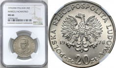 Coins Poland People Republic (PRL)
POLSKA / POLAND / POLEN / POLOGNE / POLSKO

PRL. 20 zlotych 1976 Marceli Nowotko NGC MS66 (2 MAX) 

Druga najw...