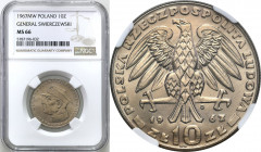 Coins Poland People Republic (PRL)
POLSKA / POLAND / POLEN / POLOGNE / POLSKO

PRL. 10 zlotych 1967 Gen. Świerczewski NGC MS66 

Wspaniale zachow...