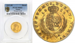 Duchy of Warsaw
POLSKA/ POLAND/ POLEN / POLOGNE / POLSKO

Księstwo Warszawskie. Dukat 1812, Warsaw, PCGS MS62 (MAX) – BEAUTIFUL 

Aw.: Głowa księ...