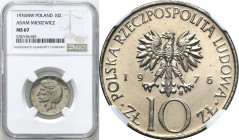 Coins Poland People Republic (PRL)
POLSKA / POLAND / POLEN / POLOGNE / POLSKO

PRL. 10 zlotych 1976 Adam Mickiewicz NGC MS67 (2MAX) 

Druga najwy...