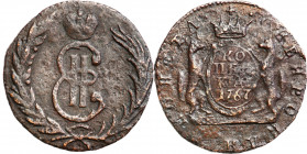 Collection of russian coins
RUSSIA / RUSSLAND / РОССИЯ

Rosja, Catherine II. Syberia, 1 Kopek (kopeck) 1767 KM, Suzun - Bitkin R2 

Niezmiernie r...